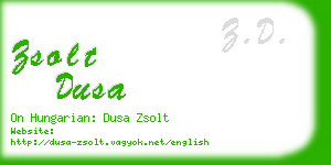 zsolt dusa business card